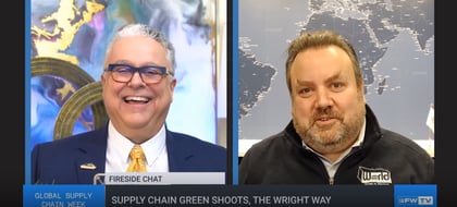 Steve Ferreira (left) and Duncan Wright (right) during Freight Waves Global Supply Chain Week