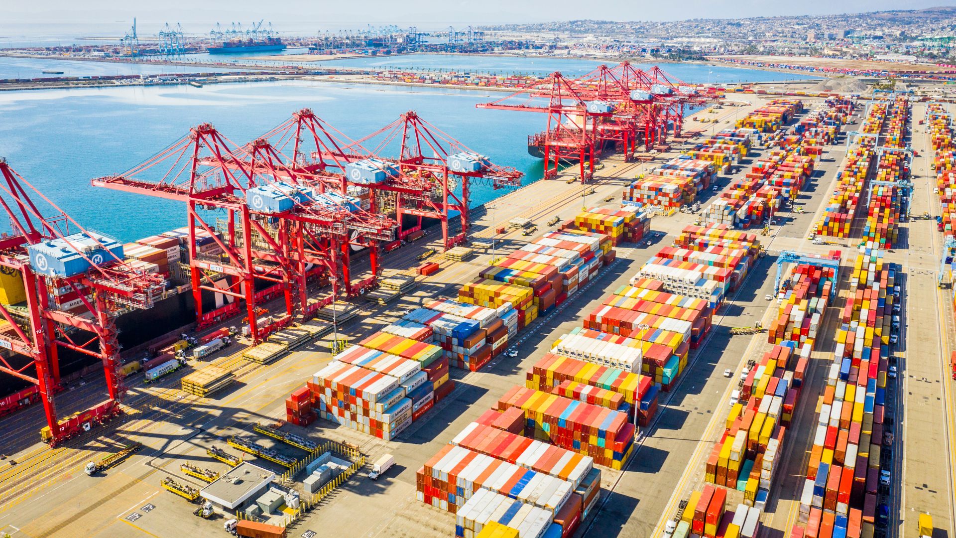 ILWU, PMA Reach Tentative Deal - Port of Long Beach Aerial View