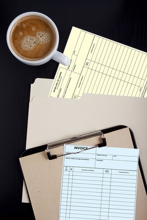 Forms of accounting documents - bill of lading and Invoice.